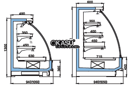 tu mat trung bay sieu thi opo sms2d2-10ssd hinh 0