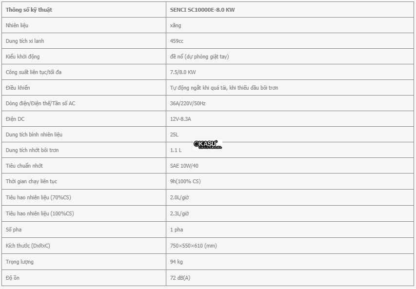 may phat dien senci sc10000e– 8.0kw hinh 0