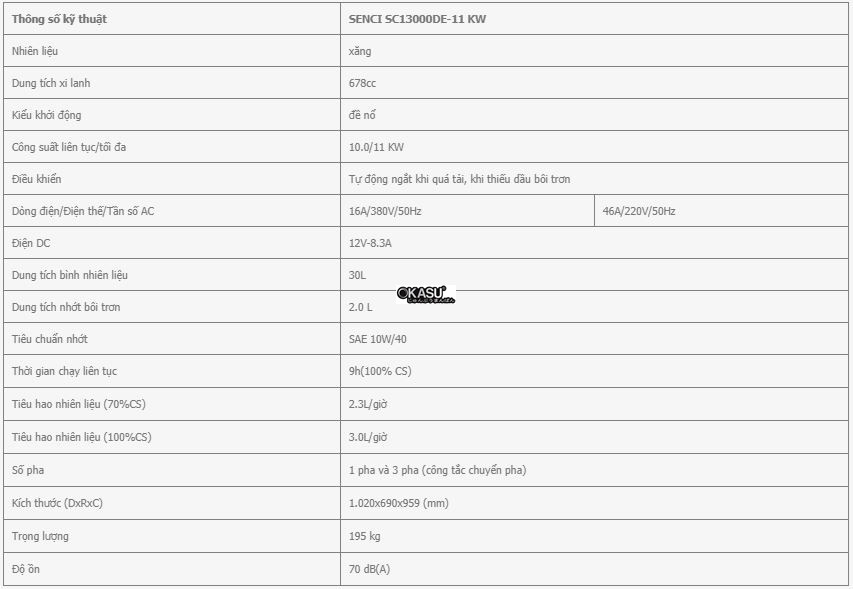 may phat dien senci sc13000de – 11.0kw hinh 0