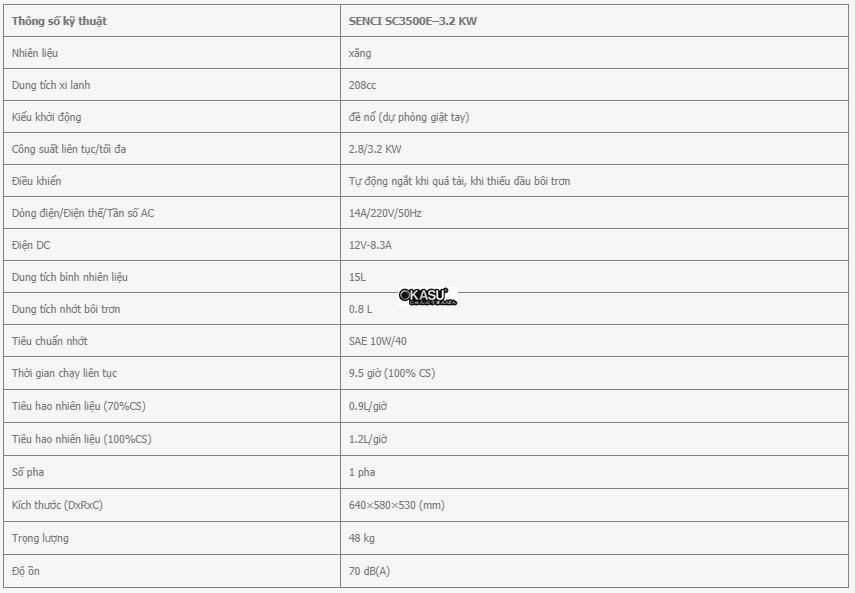 may phat dien senci sc3500e – 3.2kw hinh 0