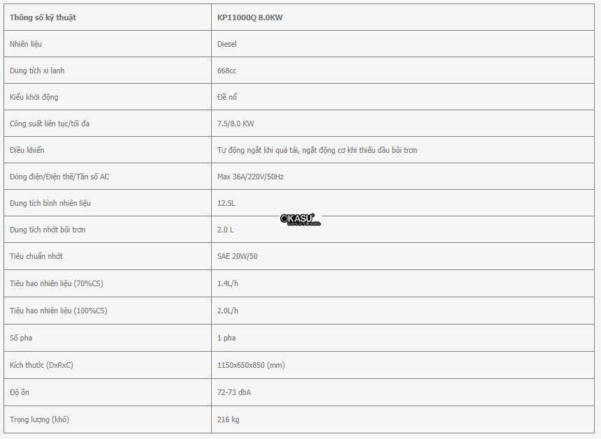 may phat dien kps kp11000q 8.0kw hinh 0