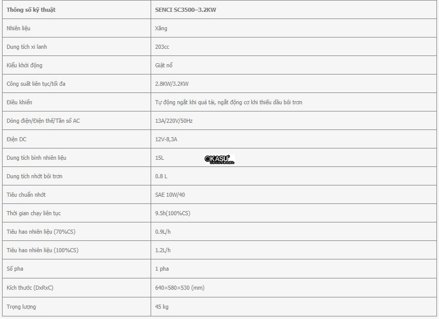 may phat dien xang senci sc3500– 3.2kw hinh 0