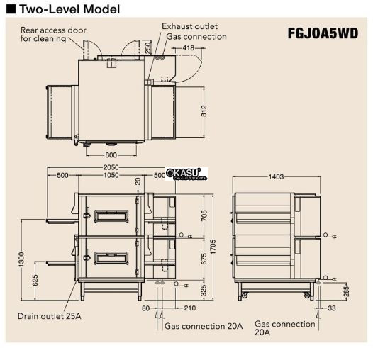 lo nuong chay gas fujimark fgjoa5wd hinh 0