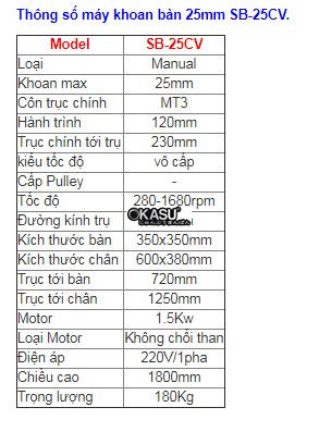 may khoan dung 2hp 25mm sb-25cv hinh 0