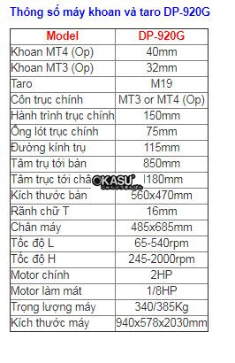may khoan va taro dp-920g hinh 0