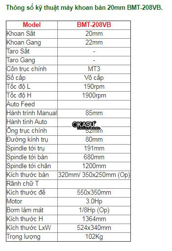 may khoan ban 20mm bmt-208vb hinh 0