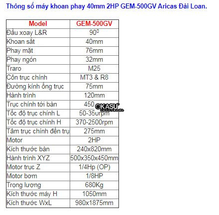 may khoan 40mm 2hp gem-500gv hinh 0