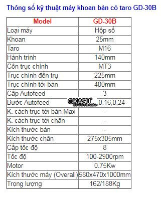 may khoan ban 1hp 25mm co taro gd-30b hinh 0
