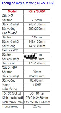 may cua kim loai kieu chau au rf-270drv hinh 0