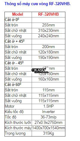 may cua ngang inverter rf-320vhb hinh 0