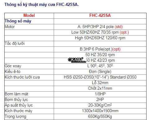 may cua dia 5hp fhc-425sa hinh 0