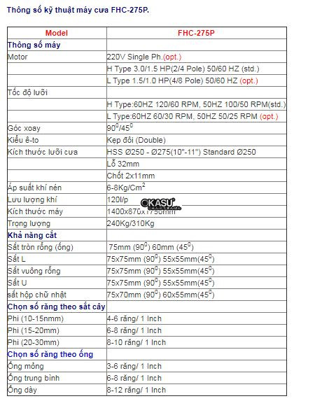 may cua dia kep bang hoi fhc-275p hinh 0