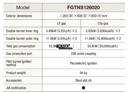 bep gas fgtns126020 hinh 0