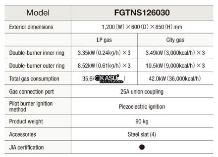 bep gas fujimark fgtns126030 hinh 0