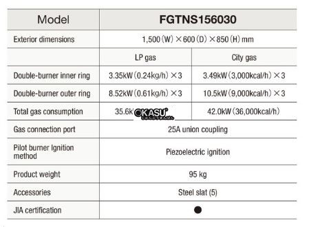 bep gas fujimark fgtns156030 hinh 0