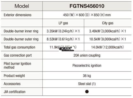 bep gas fujimark fgtns456010 hinh 0