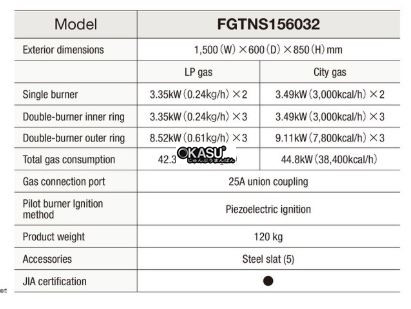 bep gas fujimark fgtns156032 hinh 0