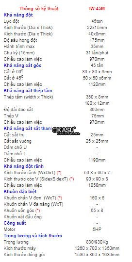 may cat dot lien hop 45 tan iw-45m hinh 0