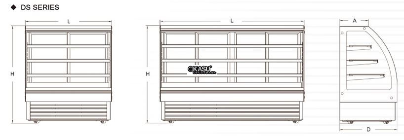 tu trung bay banh firscool ds series hinh 1