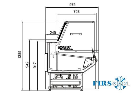 tu mat trung bay sieu thi firscool g-nss1500fg hinh 1