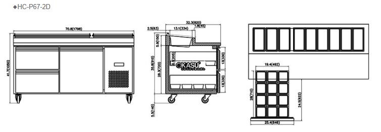 ban mat chuan bi pizza firscool hc-p67-2d hinh 1