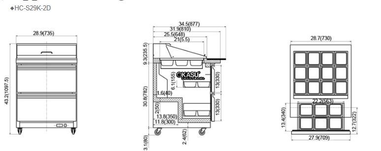 ban mat chuan bi salad, sandwich firscool hc-s29k-2d hinh 1