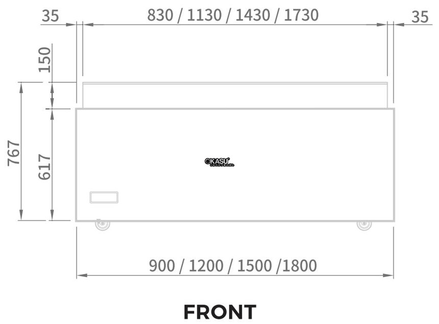 tu mat trung bay banh kem modelux 182 lit msos-1500 hinh 0