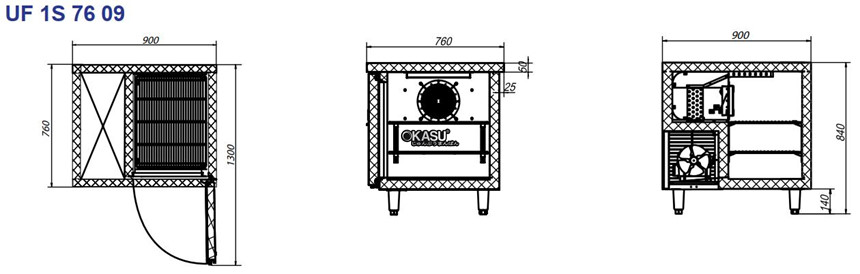 ban dong inox 1 cua turbocool 195 lit uf 1s 76 09  hinh 0