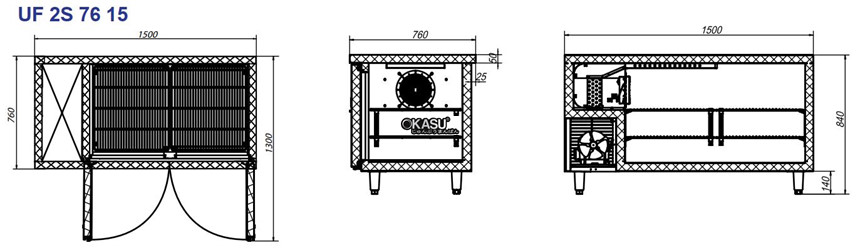 ban dong inox 2 cua turbocool 405 lit uf 2s 76 15 hinh 0