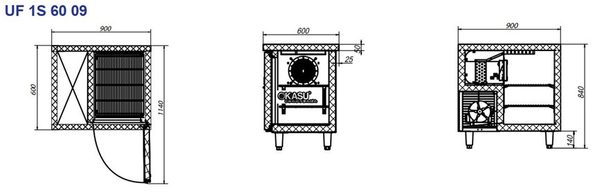 ban dong inox 1 cua turbocool 140 lit uf 1s 60 09 hinh 0