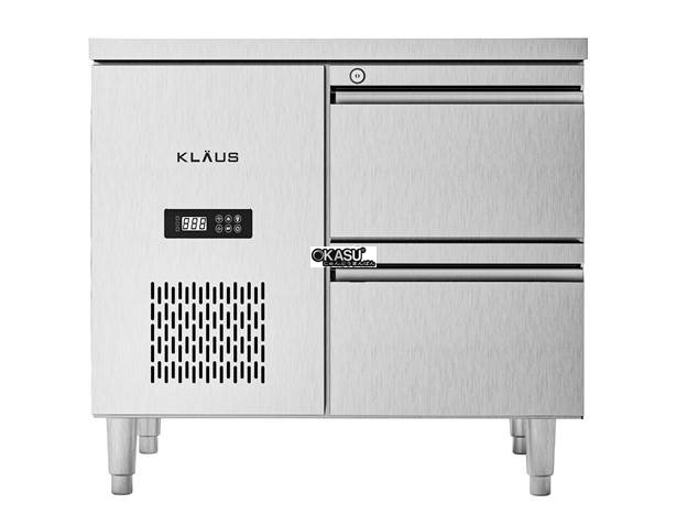 ban dong inox 2 ngan keo klaus kdf-1.1-1n hinh 0