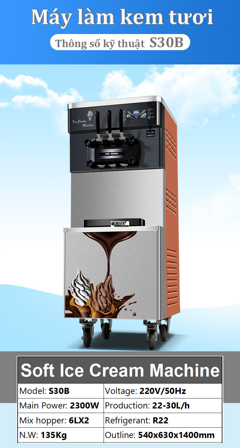 may lam kem tuoi okasu s30b hinh 0