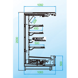  tu trung bay sieu thi carrier ama-m2520dd hinh 0