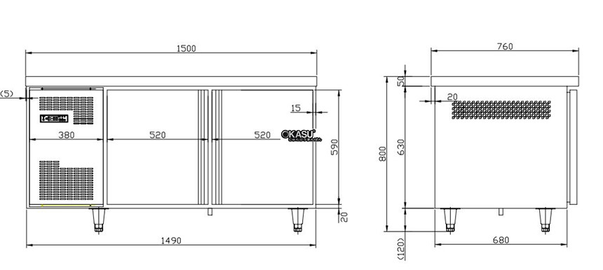 ban mat 2 canh kolner tc0.3l2 (lanh truc tiep) hinh 0