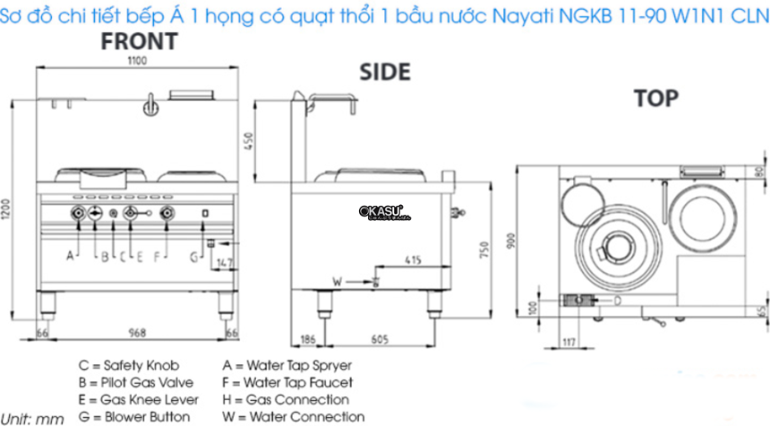 bep a 1 hong co quat thoi 1 bau nuoc nayati ngkb 11-90 w1n1 cln hinh 0