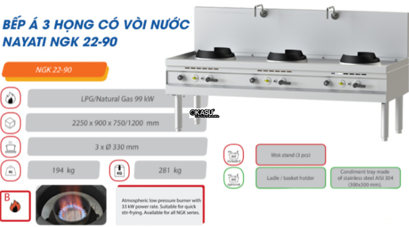 bep a 3 hong co voi xa nuoc nayati ngk 22-90 hinh 1