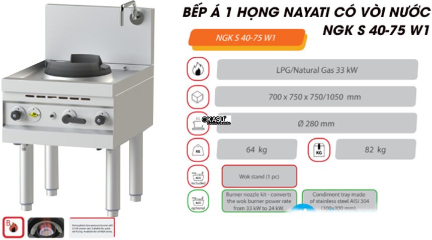 bep a 1 hong co voi nuoc nayati ngk s 40-75 w1 hinh 0
