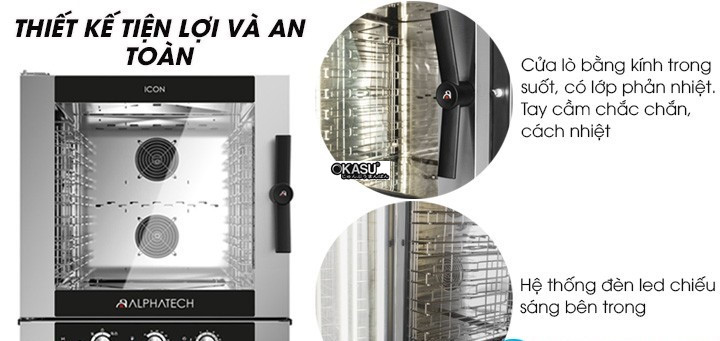lo nuong hap da nang alphatech icgm051e 5 khay dung gas hinh 1