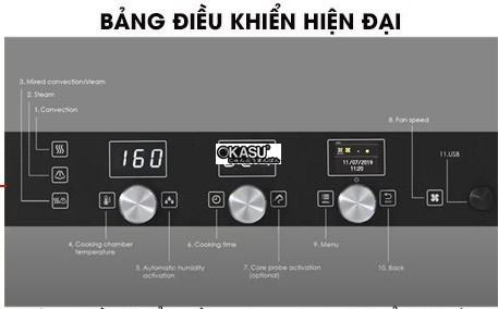 lo nuong hap da nang alphatech icet101e 10 khay dung dien hinh 5