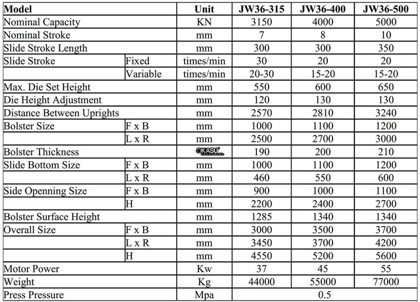 may dap world press khung h hai truc khuyu jw36-400 hinh 0