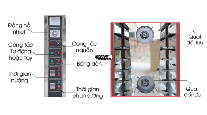 lo nuong banh doi luu southstar 8 khay hinh 2