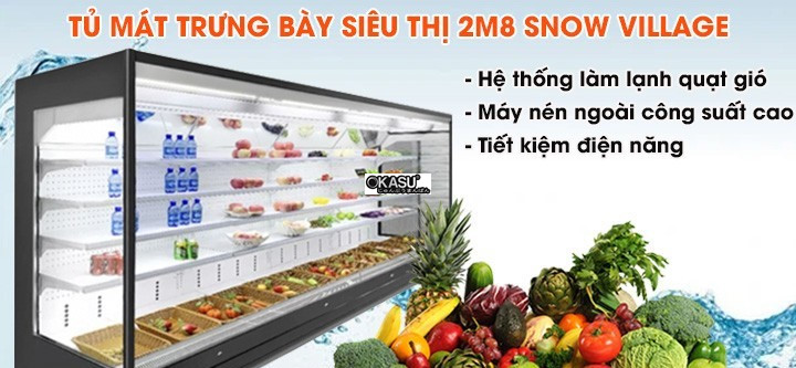 tu mat trung bay sieu thi 2m8 snow village xc-cfc-28 hinh 0