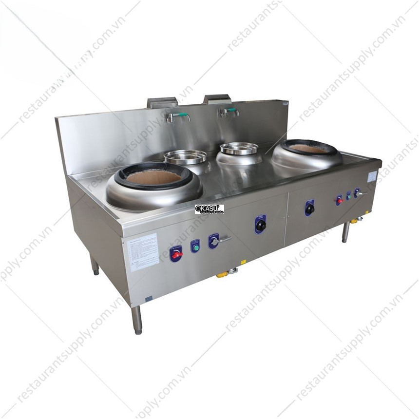 bep xao 2 hong dung gas co quat thoi - 2 noi nuoc ekwr22b hinh 0