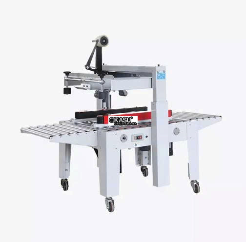 may dan bang keo thung carton ban tu dong hualian fxj-5050a (dung bang keo bopp) hinh 0