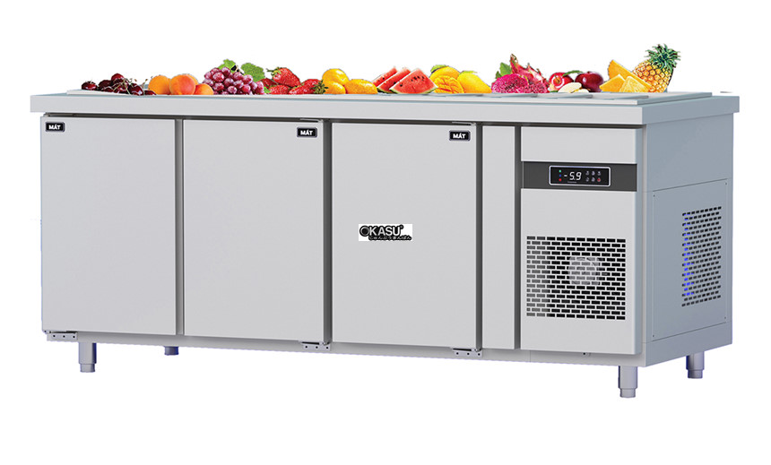 ban salad quat gio 3 canh inox kusami ksm-3mi1876 hinh 0