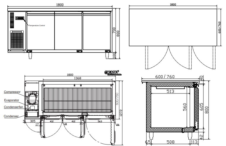 ban mat 3 canh 1m8 hisakage lrep-180 hinh 0