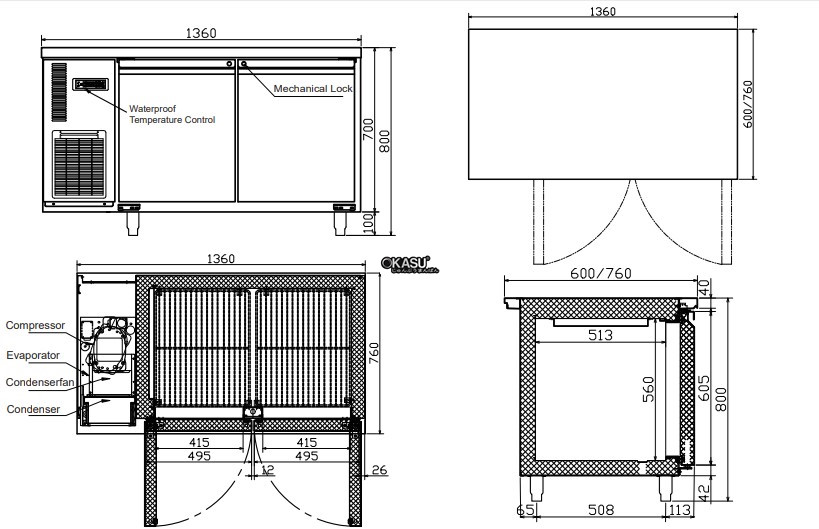 ban mat 2 canh hisakage lrvp-136 hinh 0