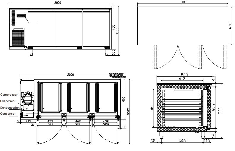 ban mat 3 canh hisakage cb-200r hinh 0