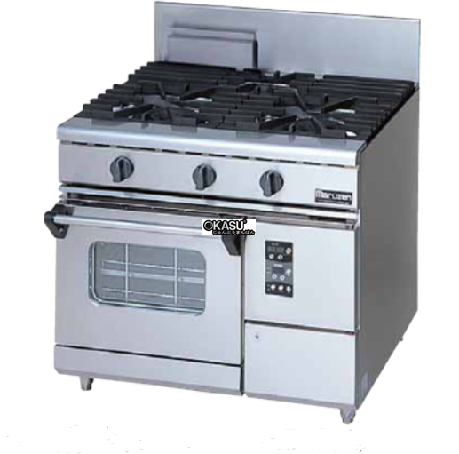 bep au dong gas 3 dau dot kem lo nuong doi luu maruzen rgr-0973xd hinh 0