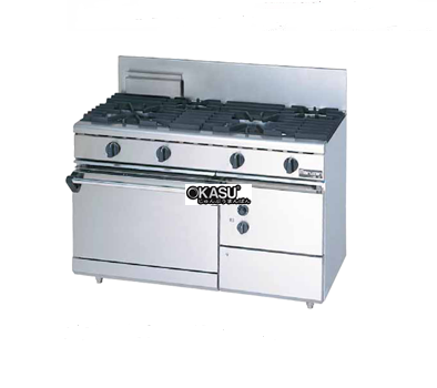 bep au 4 dau dot kem lo nuong dung gas maruzen rgr-1264d hinh 0